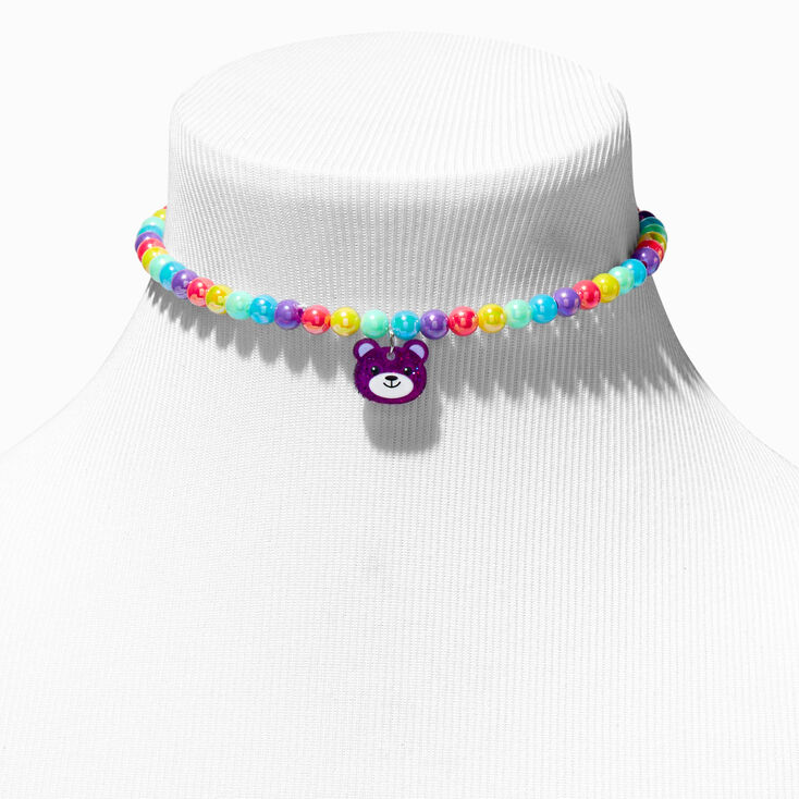 Claire&#39;s Club Rainbow Bear Jewelry Set - 3 Pack,