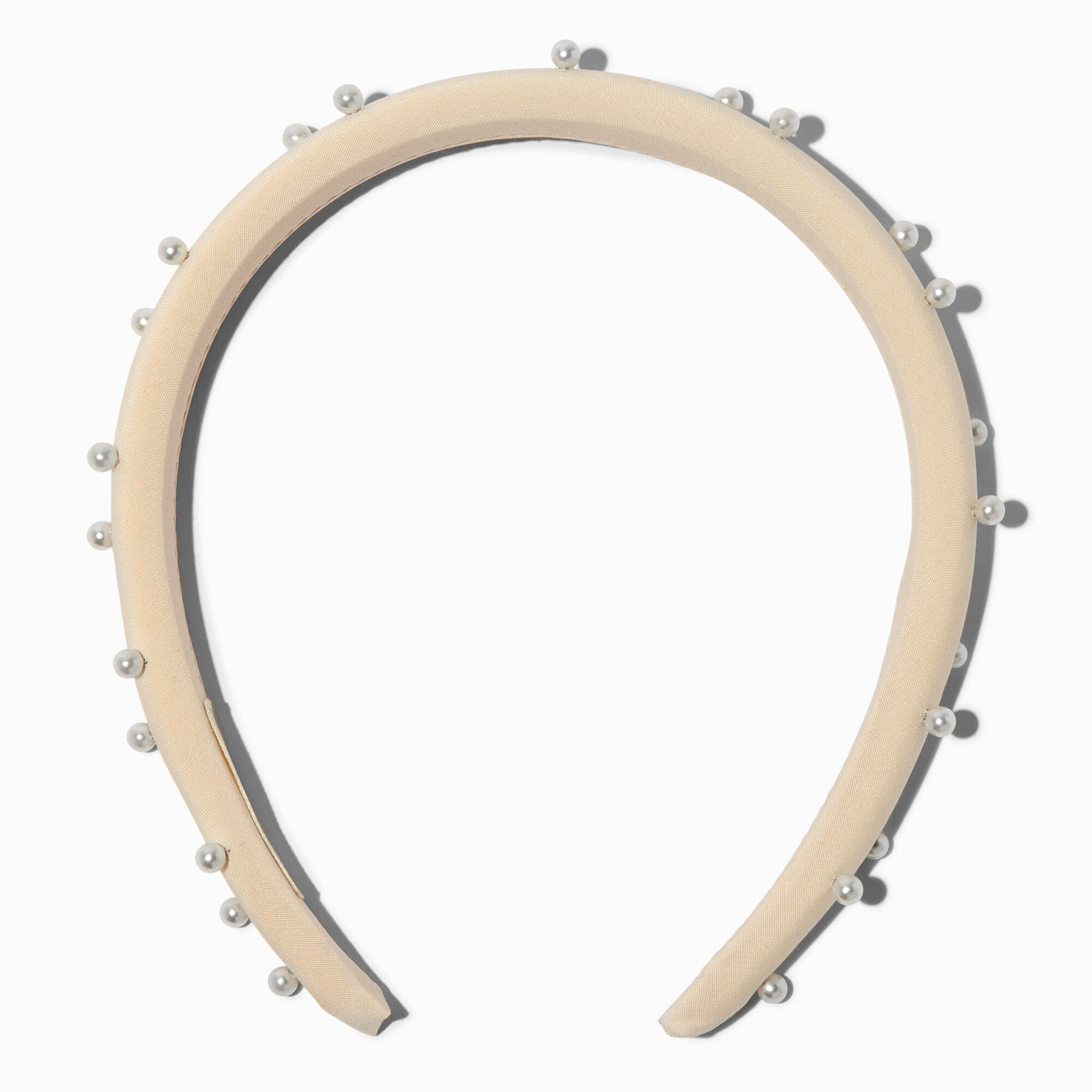 View Claires PearlStudded Headband Ivory information