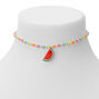 Claire&#39;s Club Watermelon Bead Choker Necklace,