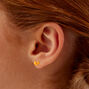 Glitter Glow in the Dark Heart Stud Earrings - 9 Pack,