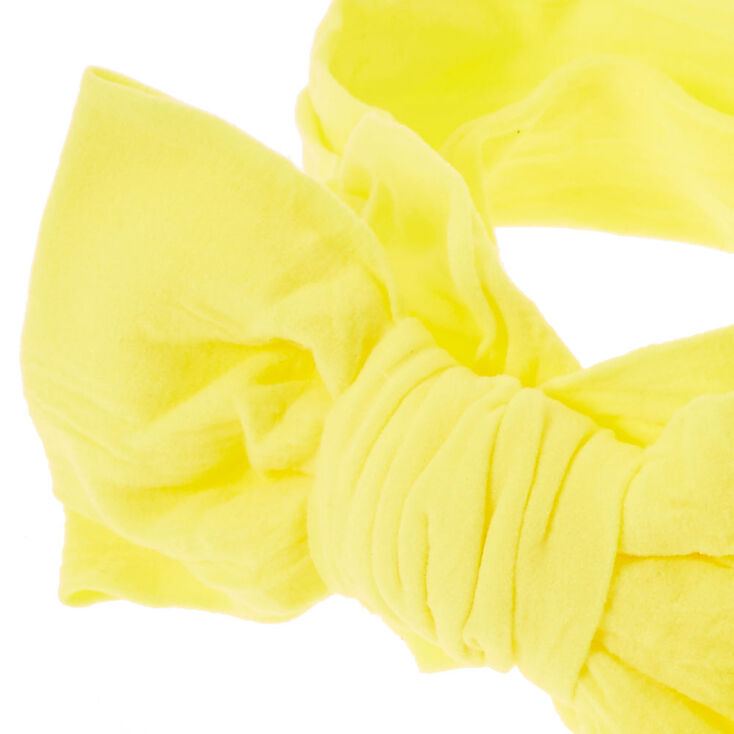 Claire&#39;s Club Bow Headwrap - Yellow,