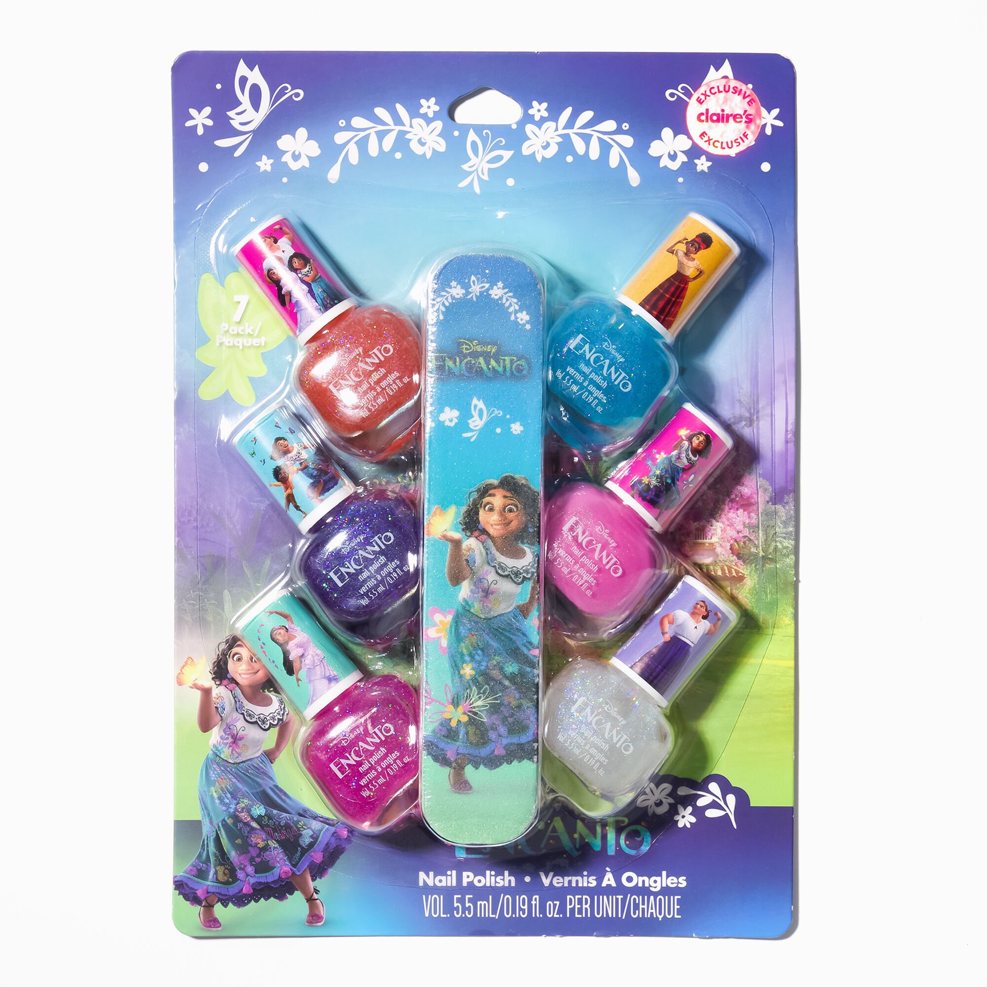 View Claires Disney Encanto File And Nail Varnish 7 Pack information