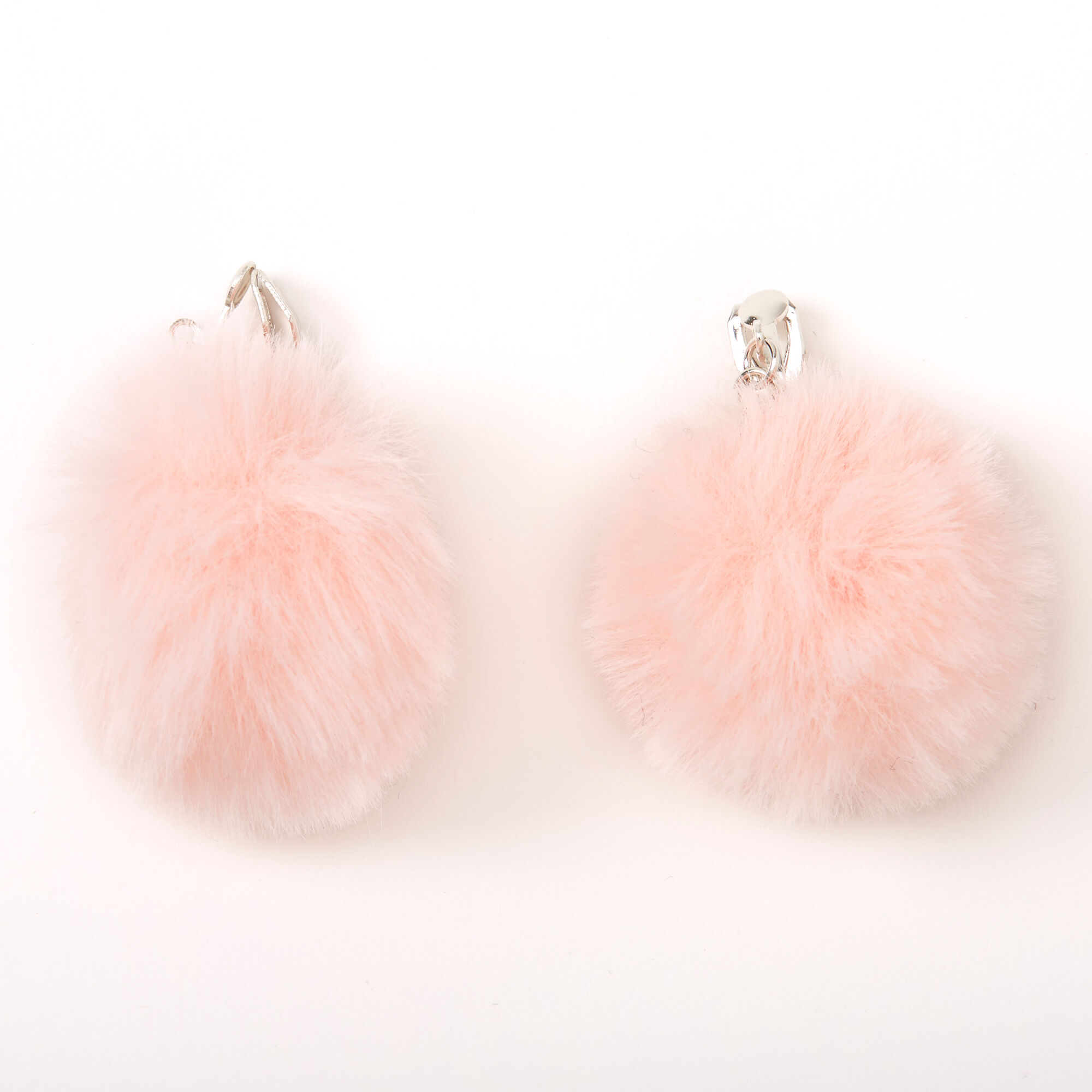 Clip on cheap pom pom earrings