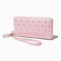 Golden Initial Wristlet Wallet - V,