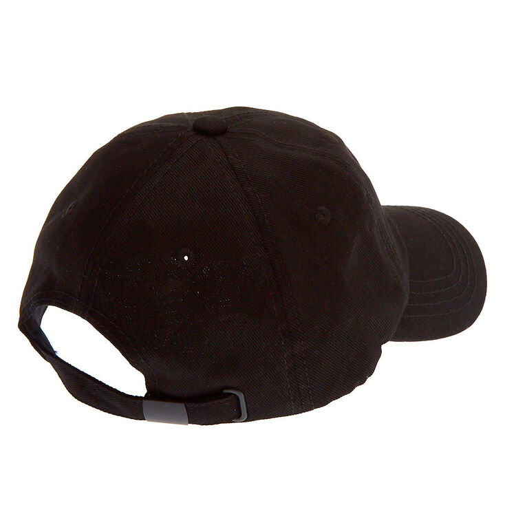 Cherry Hearts Baseball Cap - Black,