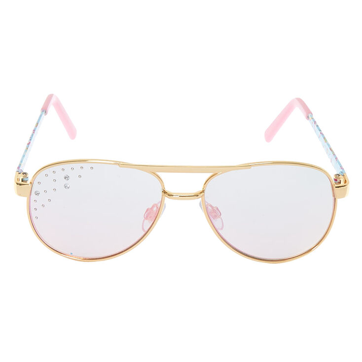 Lunettes de soleil aviateur teint&eacute;es &agrave; imprim&eacute; licorne pour enfants,