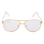 Lunettes de soleil aviateur teint&eacute;es &agrave; imprim&eacute; licorne pour enfants,
