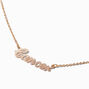 Gold-tone Script Zodiac Pendant Necklace - Cancer ,