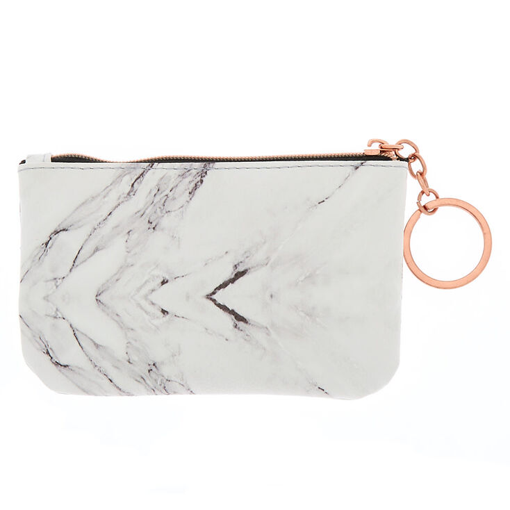 Marble Coin Purse - White,