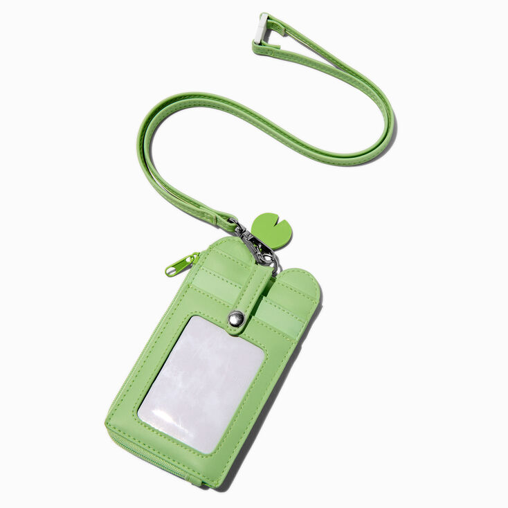 Green Frog Wallet With Lanyard,