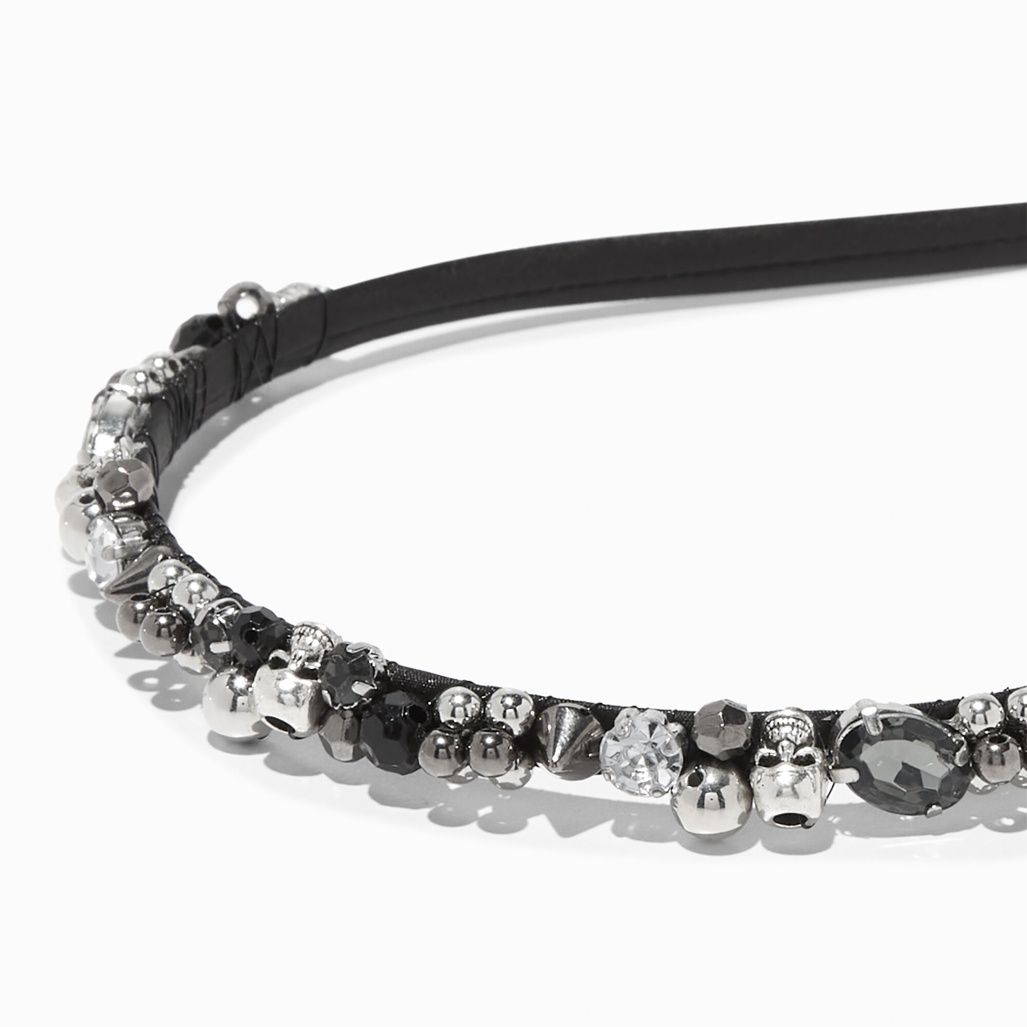 Halloween Skulls & Gemstones Headband,