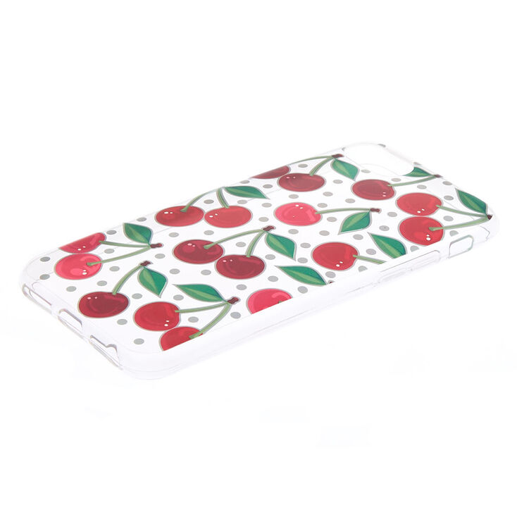 Coque de portable cerise holographique&nbsp;- Compatible avec iPhone 6/7/8,