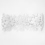 White Floral Lace Crochet Headwrap,