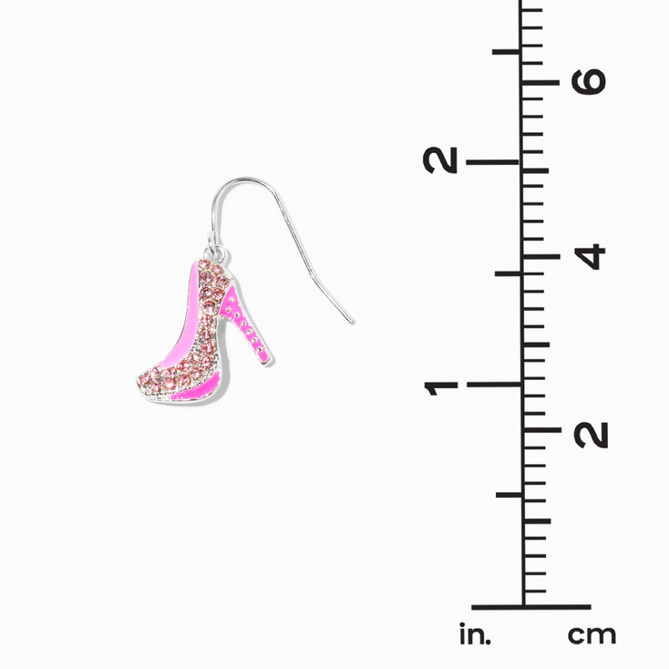 Pink High Heels 0.5&quot; Drop Earrings,