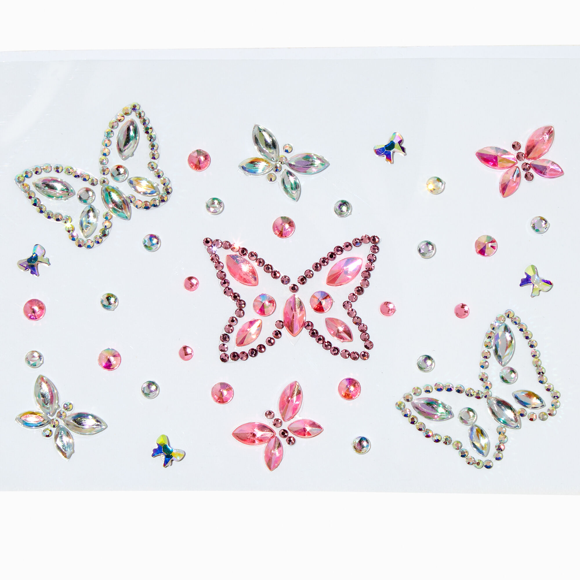 View Claires Butterfly Body Gem Set Rainbow information