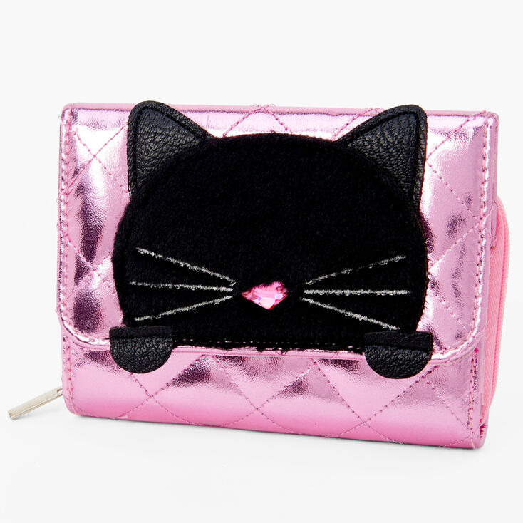 Cat Holographic Wallet - Pink,