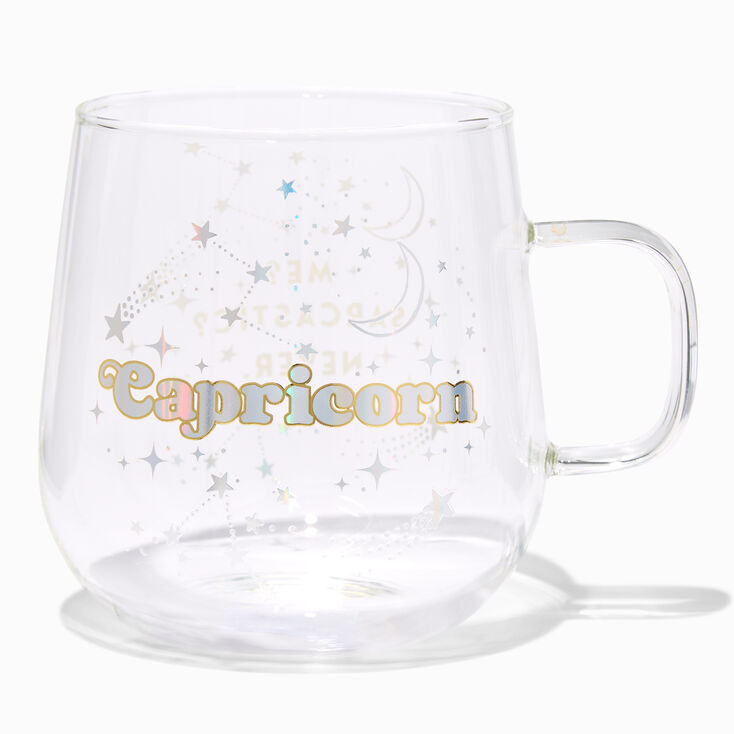 Zodiac Glass Mug - Capricorn,