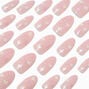 Glitter Butterfly Stiletto Vegan Faux Nail Set - 24 Pack,
