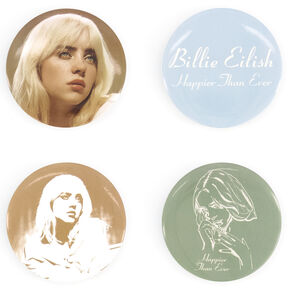 Billie Eilish Happier Than Ever Pins &ndash; 4 Pack,