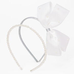 Claire&#39;s Club Special Occasion Loopy Pearl Headbands - 2 Pack,