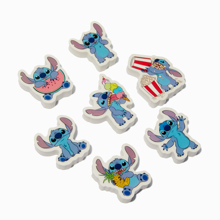 Disney Stitch Claire&#39;s Exclusive Foodie Erasers - 7 Pack,