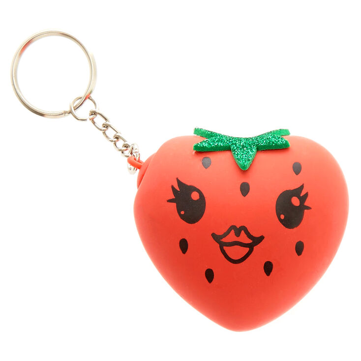 Dottie the Strawberry Squishy Ball Keyring,