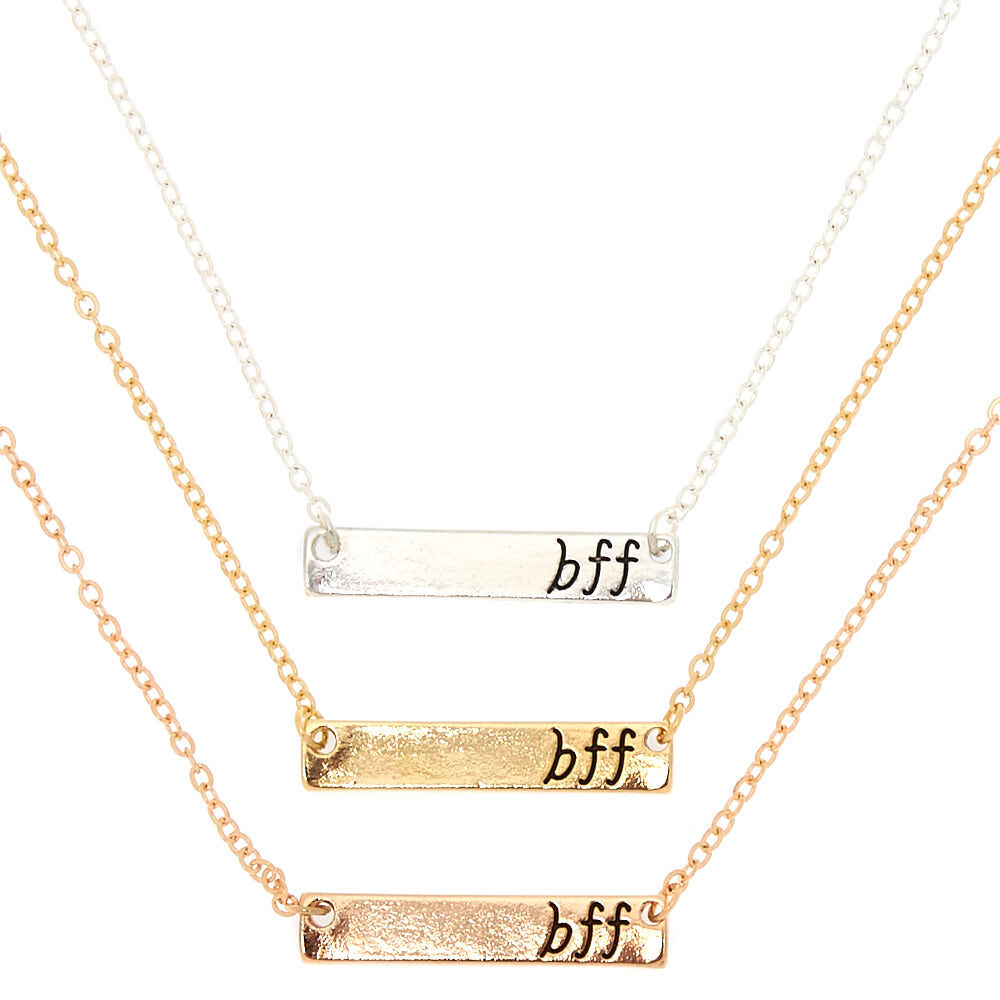 Claire's best friend necklaces cheap for 3
