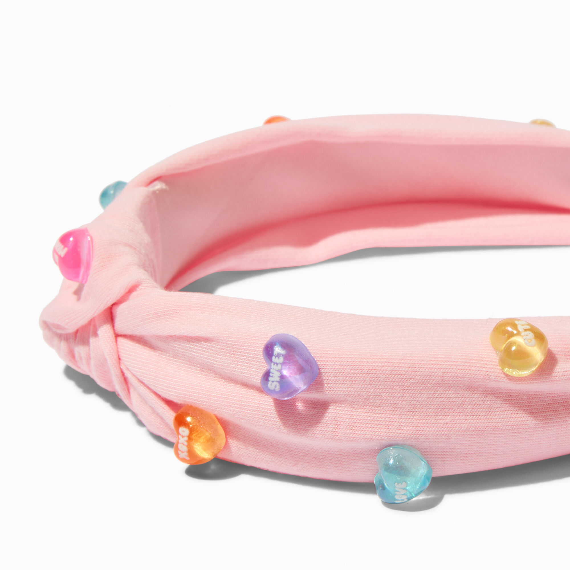 Valentine's Day Candy Hearts Knotted Headband,