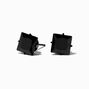 C LUXE by Claire&#39;s Black Titanium Cubic Zirconia Square Stud Earrings,