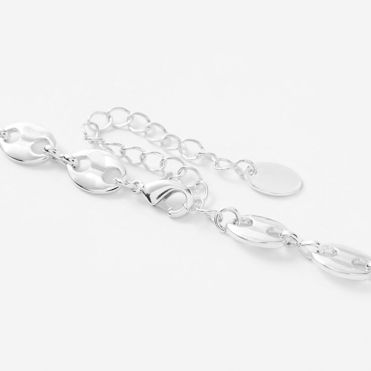 Silver Pop Top Chain Link Necklace,
