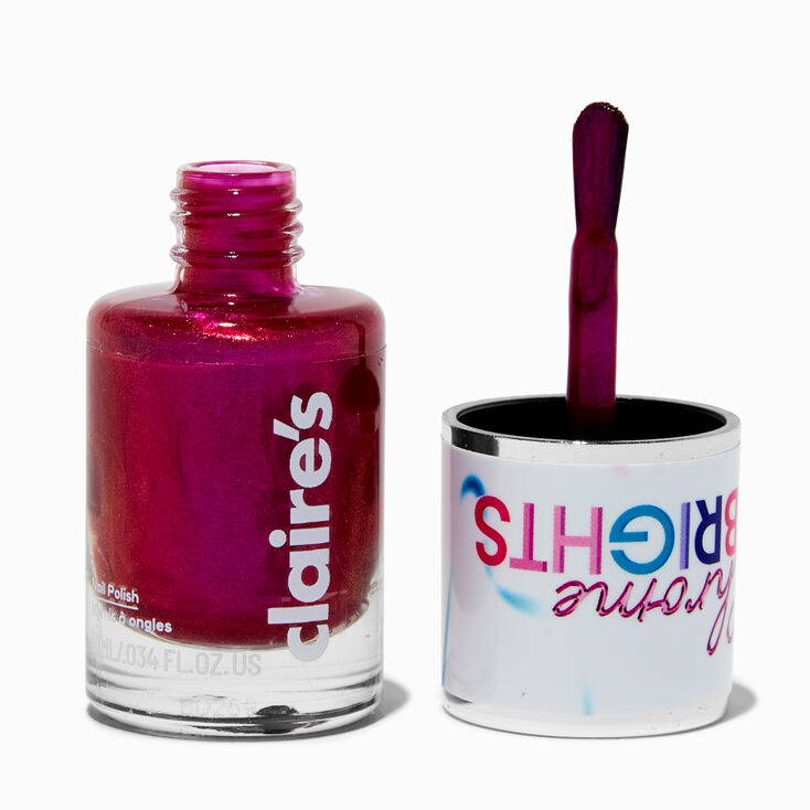 Chrome Brights Single Nail Polish - Berry,