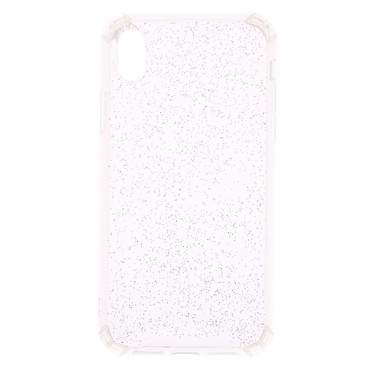 Coque de portable transparente avec paillettes holographiques - Compatible avec iPhone&reg; XR,