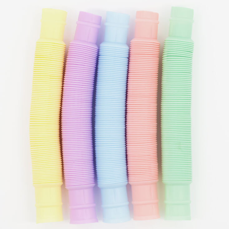 Fidget Pastel Tubes Straws - 5 Pack,