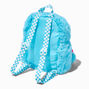 Blue Furry Mini Backpack,