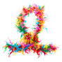 Rainbow Feather Boa,