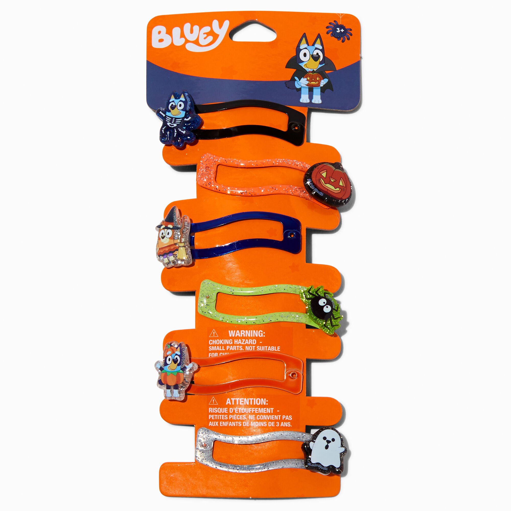 Bluey Halloween Snap Hair Clips - 6 Pack,