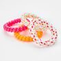 Neon Fruit Spiral Hair Ties - 4 Pack,