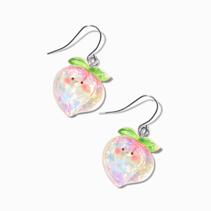 Pendantes p&ecirc;che scintillantes,
