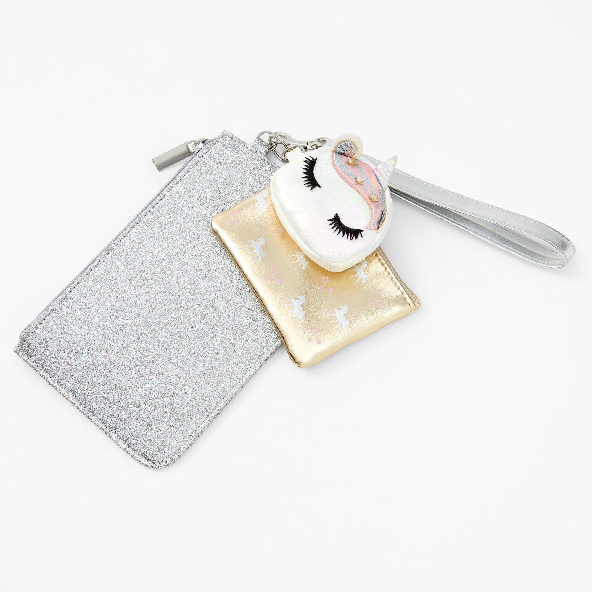 Unicorn Wristlet Trio - 3 Pack, Grey,