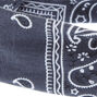 Bandana Twisted Headwrap - Charcoal,
