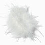 White Feather Large Hair Claw,