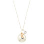 Initial Charm Pendant Necklace - K,