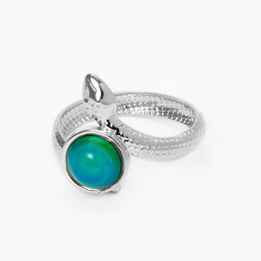 Bague d&rsquo;humeur serpent - Couleur argent&eacute;e,