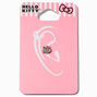 Boucle d&rsquo;oreille pour piercing au cartilage 0,8&nbsp;mm visage strass en acier inoxydable Hello Kitty&reg;,