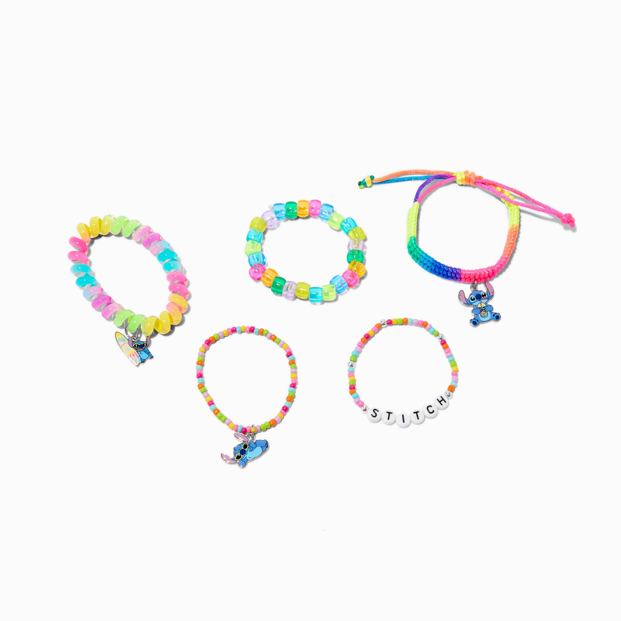 Disney Stitch Claire's Exclusive Summer Bracelet Set - 5 Pack,