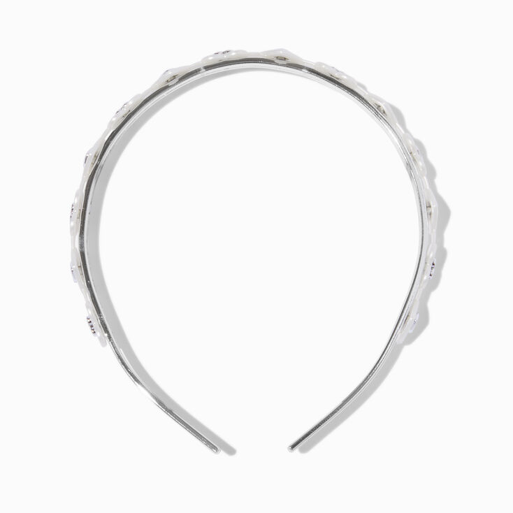 Claire&#39;s Club White Heart Headband,