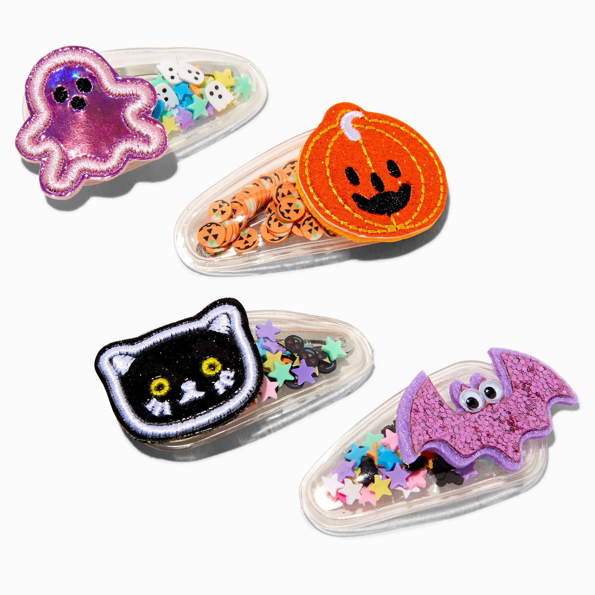 Halloween Icons Shaker Snap Hair Clips - 4 Pack,