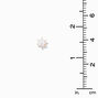 White Pearl 6MM Gold Stud Earrings,