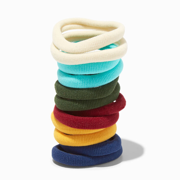 Claire&#39;s Club Jewel Tone Rolled Hair Ties - 12 Pack,