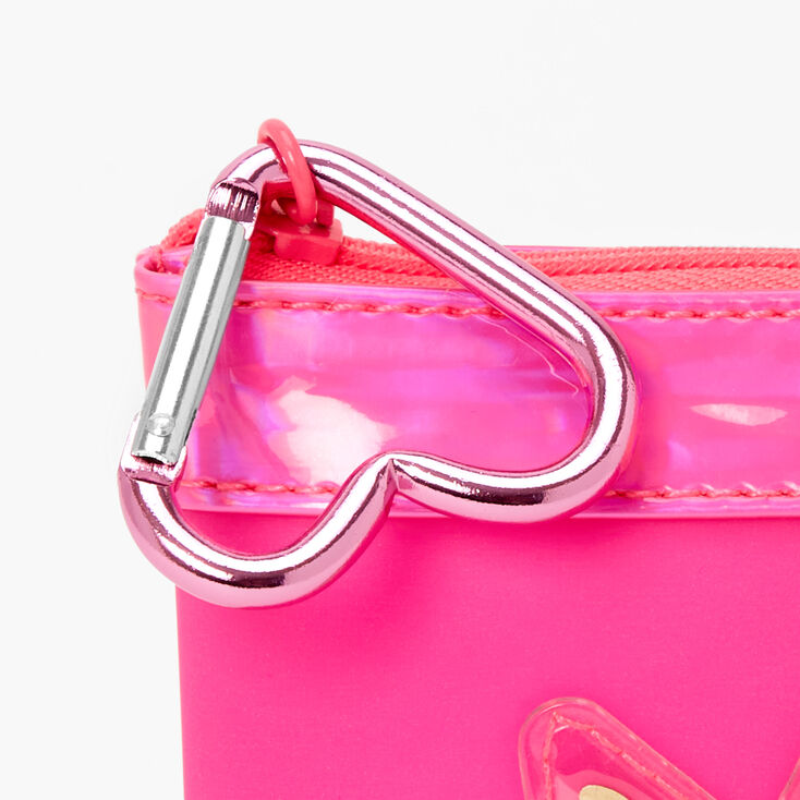 Pink Crown Shaker Mini Keychain Wristlet | Claire's